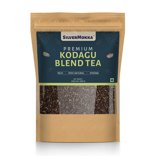 SilverMokka Original Kodagu Tea | Single Origin Tea | Kodagu Blend Tea | Strong, Aromatic, Flavorful | CTC Premium Blend Tea