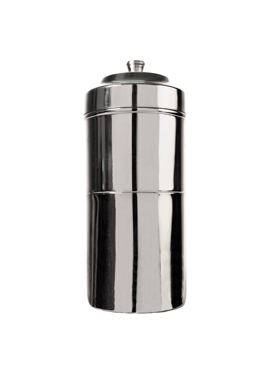 MOKKAFARMS South Indian Filter Coffee Maker 200 ML | 3-4 Cups, Mugs | Stainless Steel | Madras Kaapi | Kaapi Drip, Decoction Maker, Brewer, Drip Coffee, Percolator | Easy to Clean, Compact, Reusable |