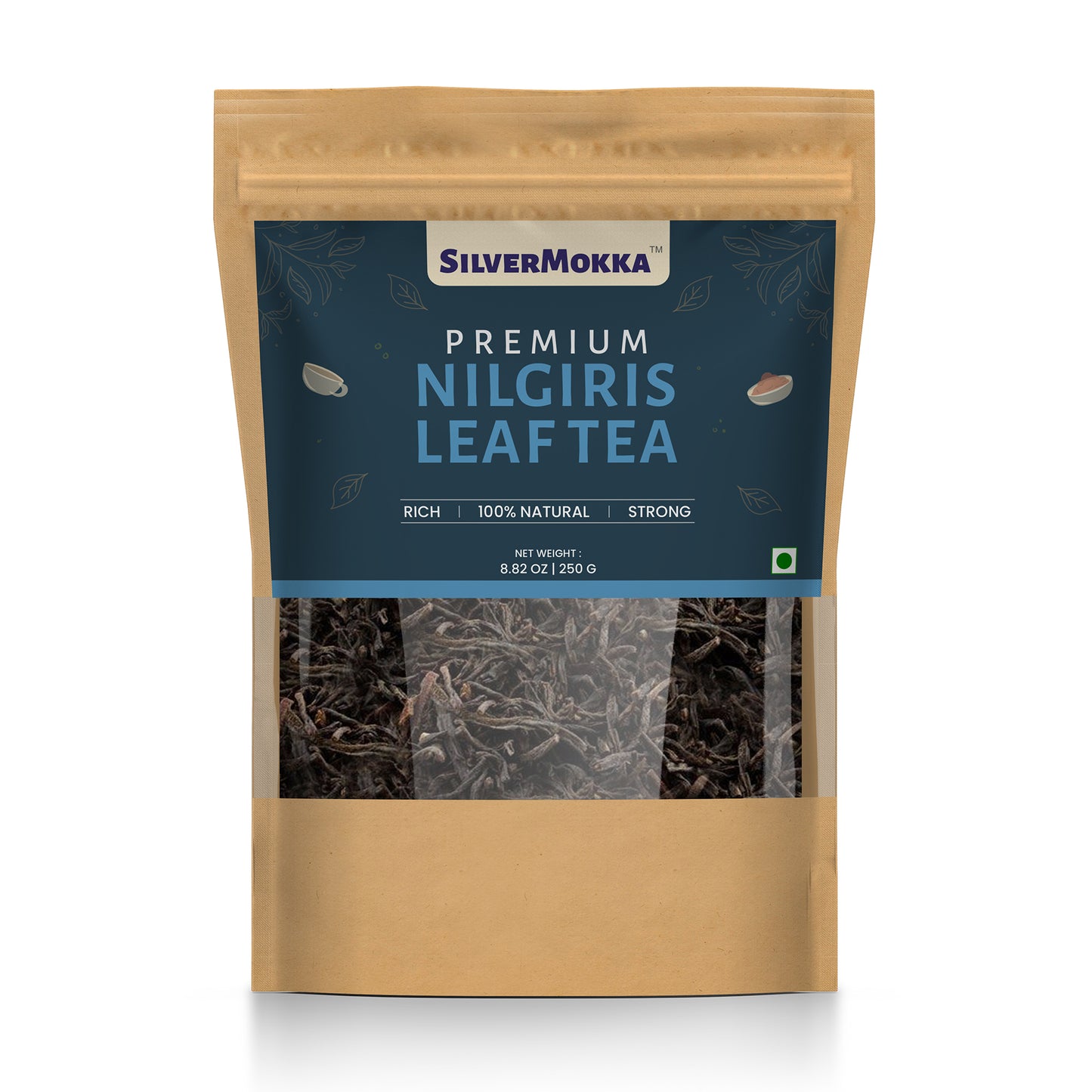 SilverMokka Original Nilgiri Tea | Single Origin Tea | Nilgiri Leaf Tea | Strong, Aromatic, Flavorful | CTC Premium Leaf Tea