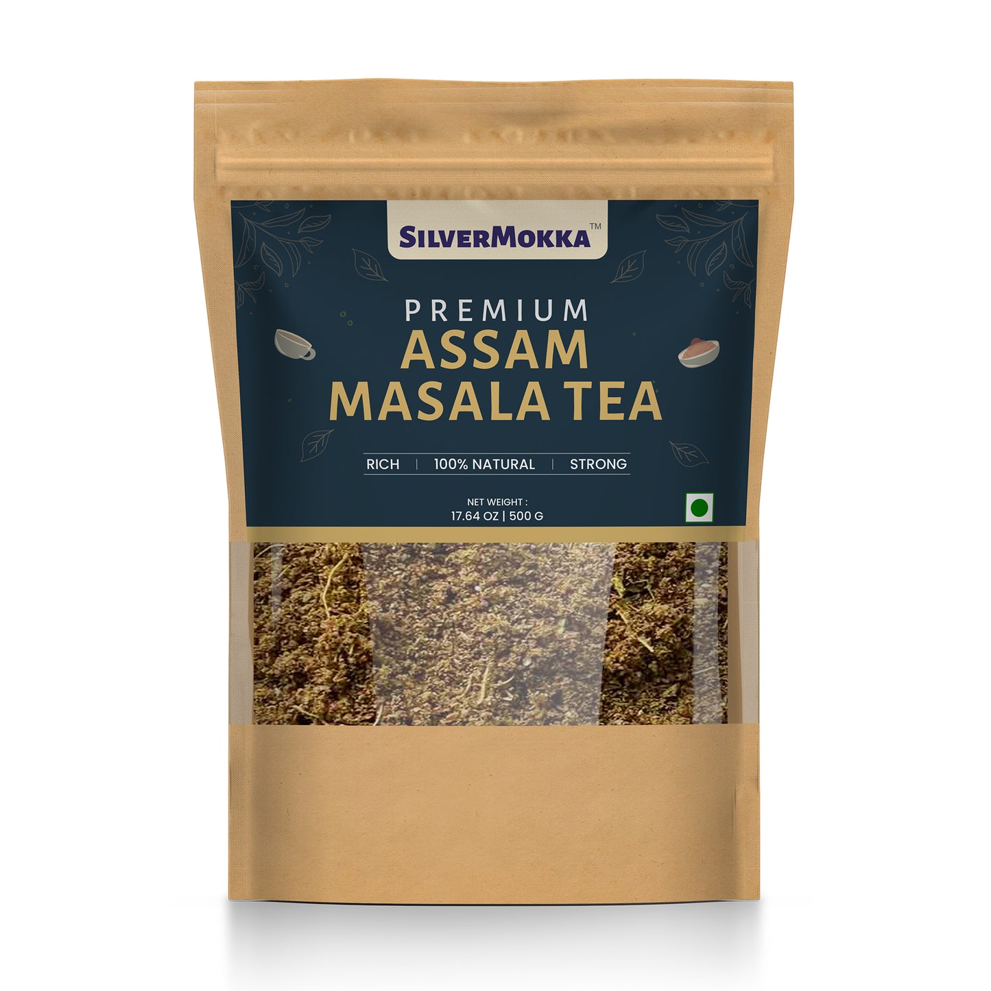 SilverMokka Premium CTC Assam Masala Tea | Authentic, Pure 100% Assam CTC Tea | Aromatic, Flavourful and Strong Tea | Second Flush Tea