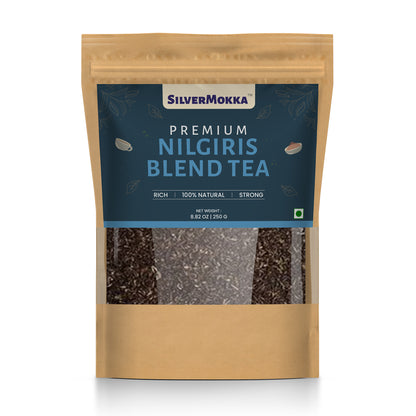 SilverMokka Original Nilgiri Tea | Single Origin Tea | Nilgiri Blend Tea | Strong, Aromatic, Flavorful | CTC Premium Blend Tea