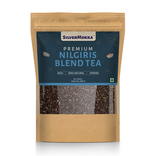 SilverMokka Original Nilgiri Tea | Single Origin Tea | Nilgiri Blend Tea | Strong, Aromatic, Flavorful | CTC Premium Blend Tea