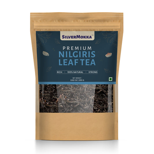 SilverMokka Original Nilgiri Tea | Single Origin Tea | Nilgiri Leaf Tea | Strong, Aromatic, Flavorful | CTC Premium Leaf Tea