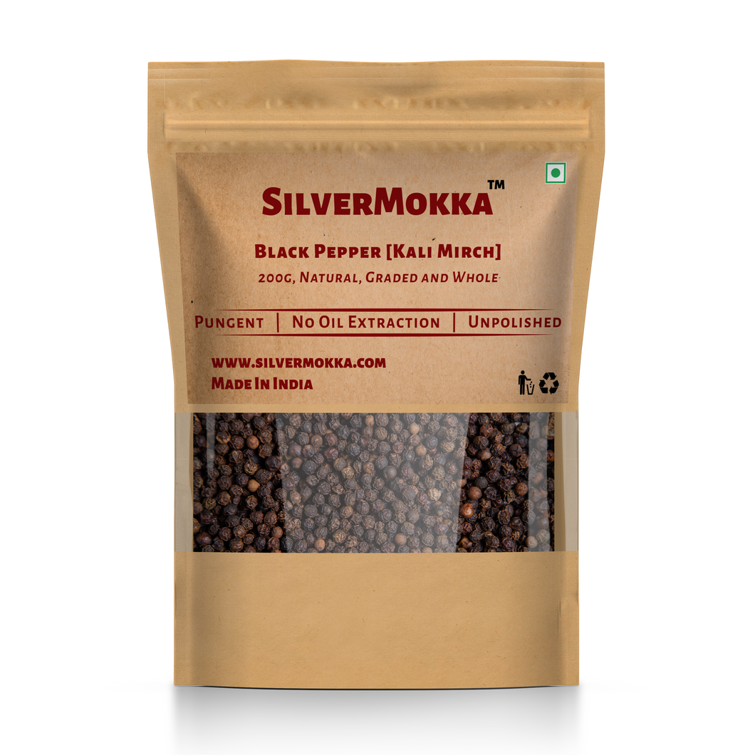 Whole Black Pepper (Kali Mirch Sabut)